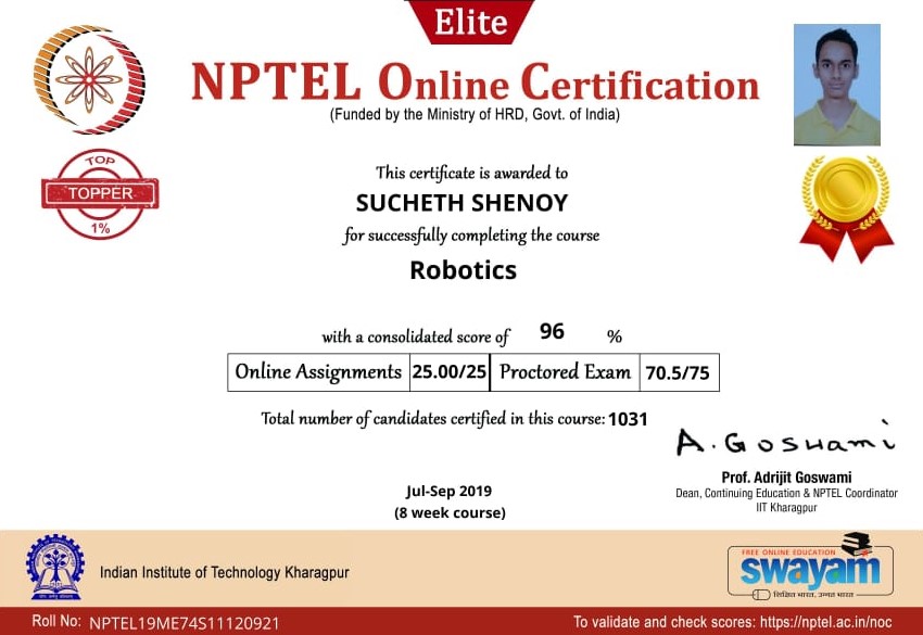 NPTEL - Toppers | R V College of Engineering